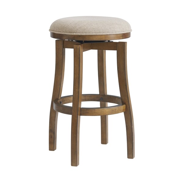 Alaterre Furniture Ellie Bar Height Stool, Brown, 2PK ANEL08FDCR2 - main